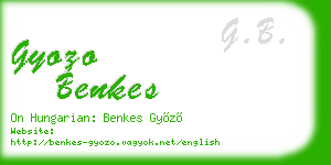 gyozo benkes business card